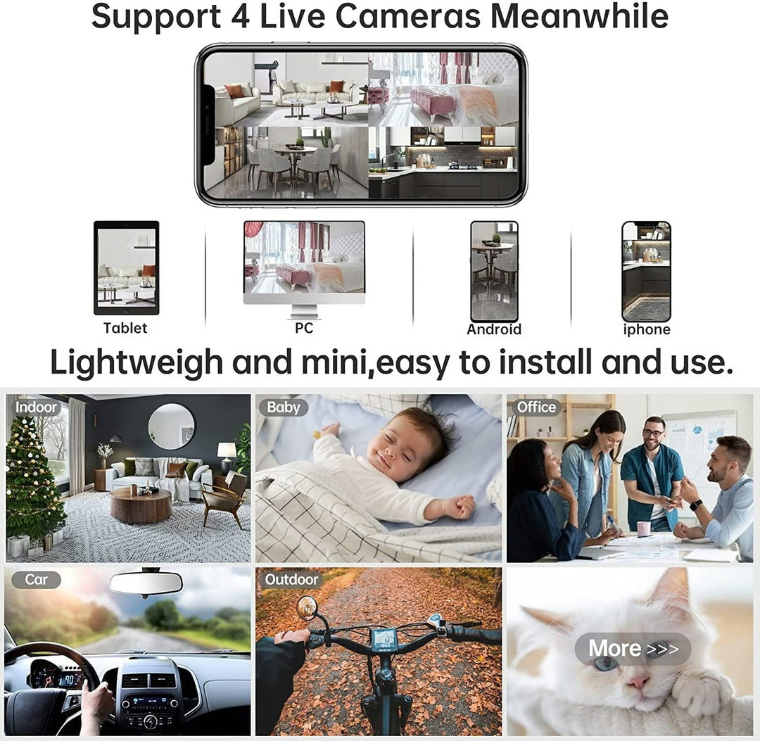 Mini HD Surveillance Camera — Effortless 24/7 Connection and Protection