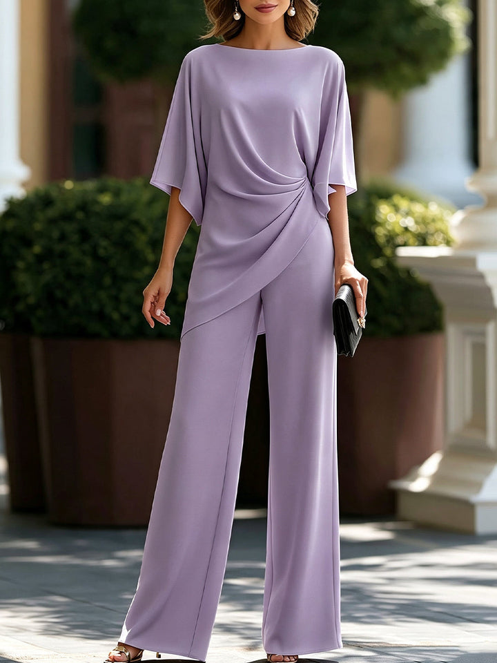 Two-Piece Set with Draped Waist