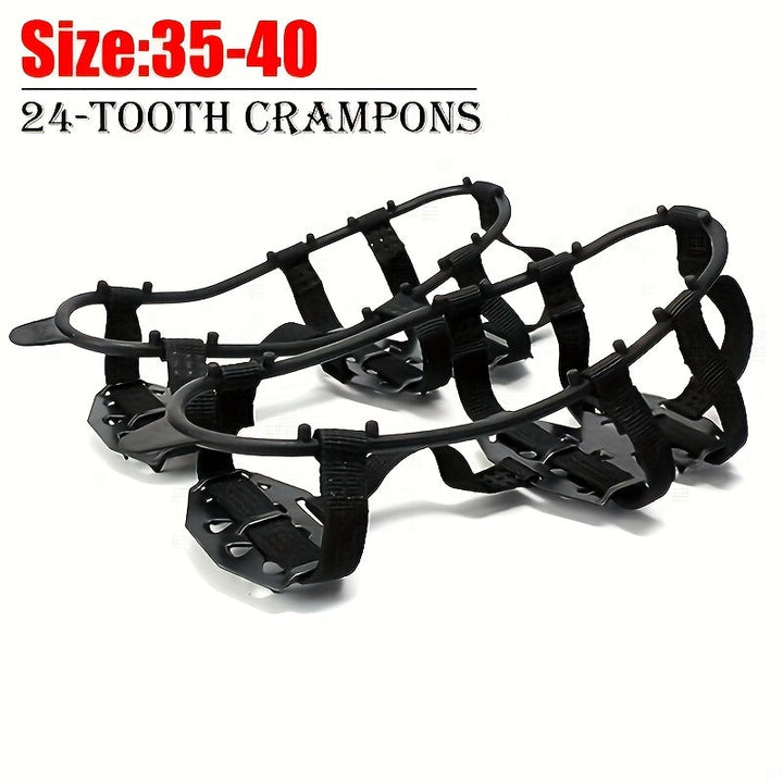 Anti-Slip Crampons with 24 Spikes – Perfect for Walking, Climbing and Winter Sports