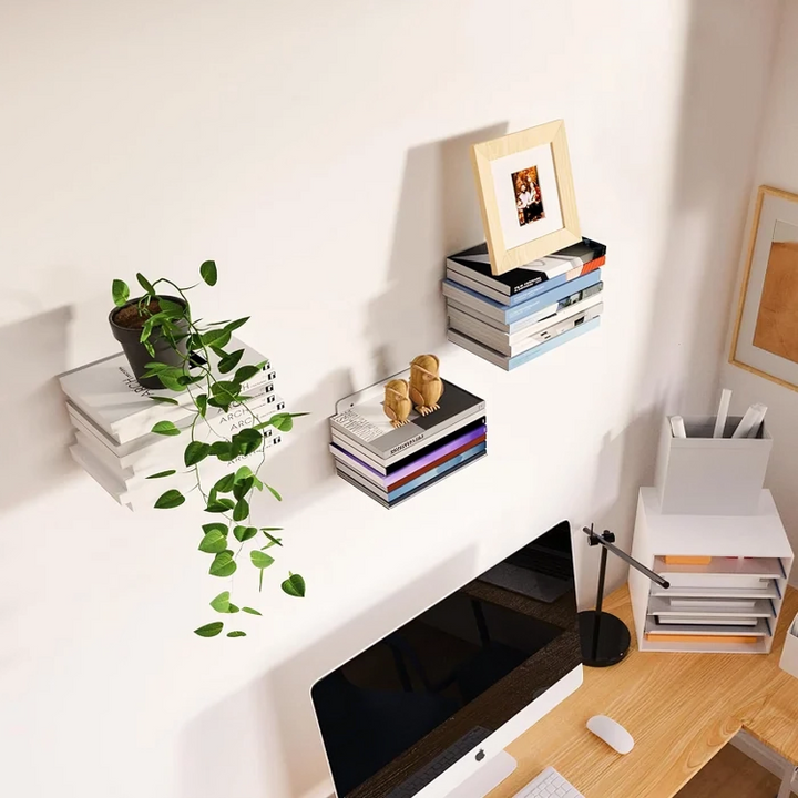 Invisible Bookshelf - Hidden Floating Wall Bracket