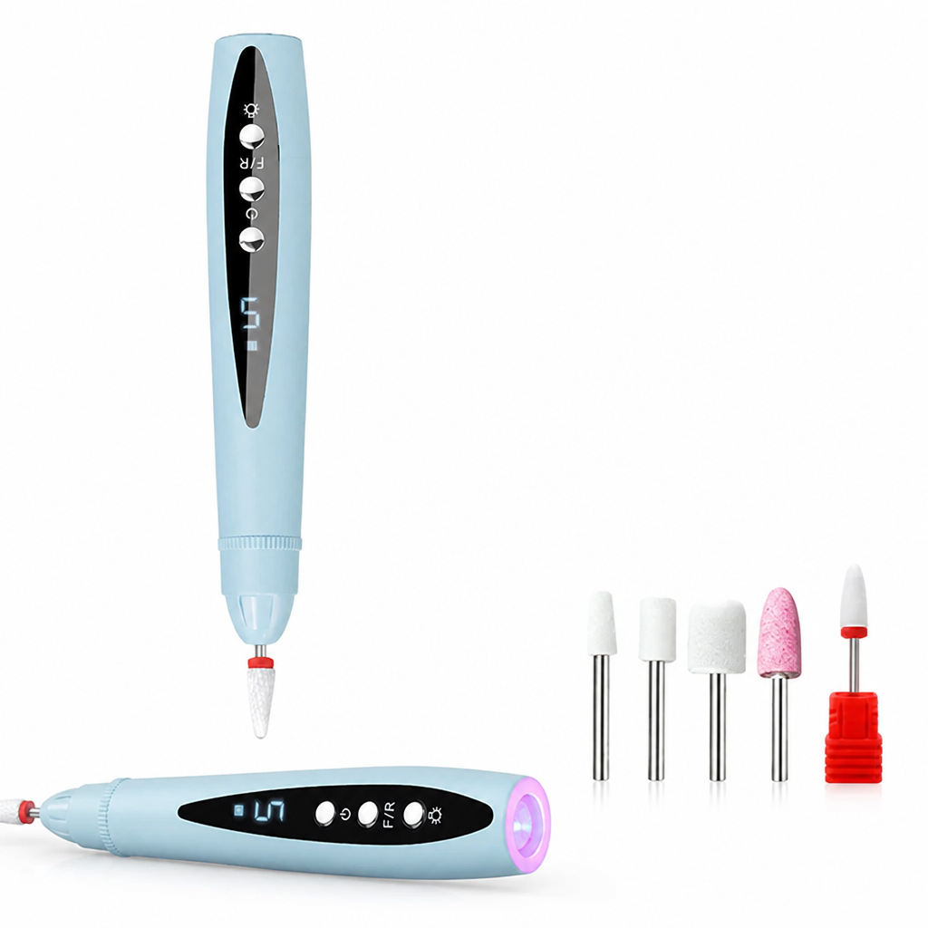 2-in-1 Nail Drill and UV Gel Lamp for Thick Nails, Salon Finish