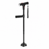 Lightweight Folding Aluminum Walking Stick with 4-Point Base, LED Light and Alarm
