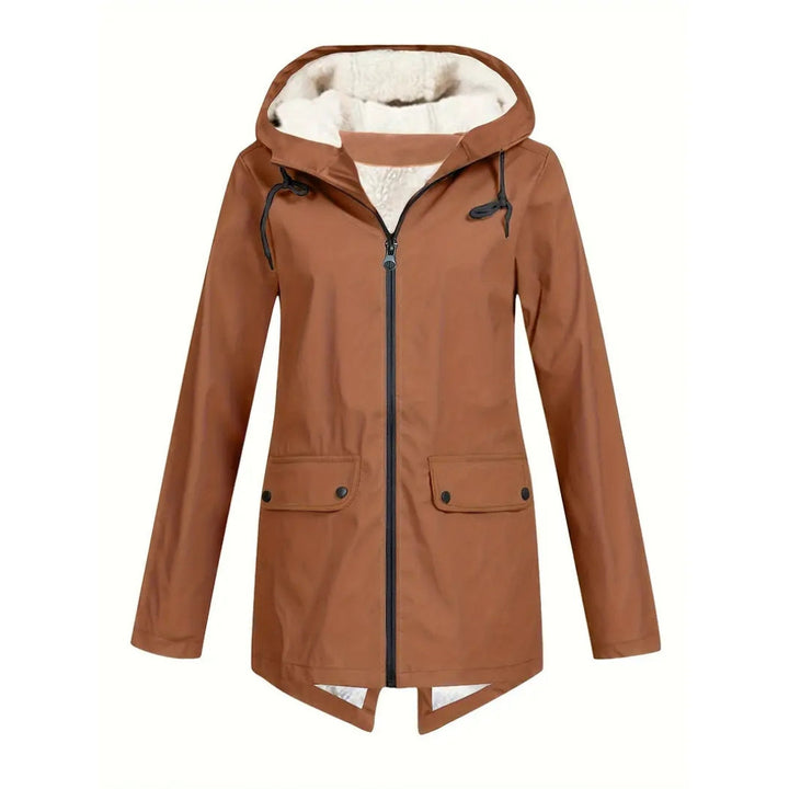 Women's Waterproof Jacket – Fleece-Lined – with Hood