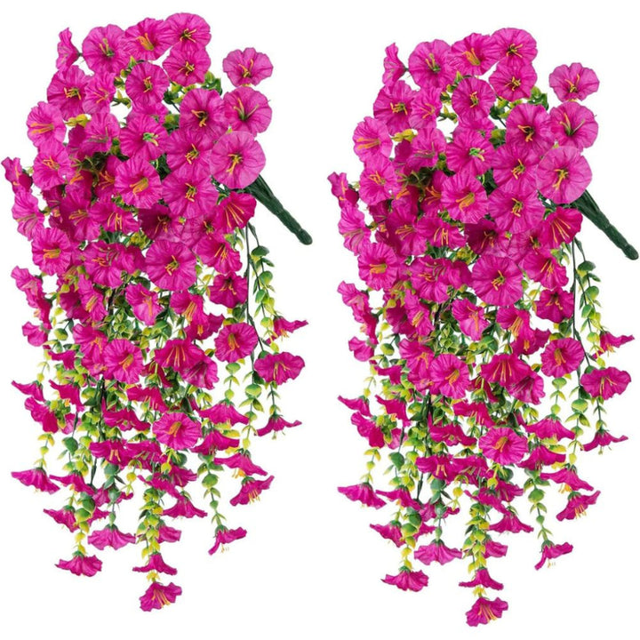 UV Resistant Artificial Morning Glory Flower Hanging Decor