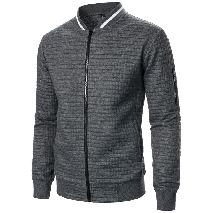 Comfortable and Warm Men's Zip-Up Sweater