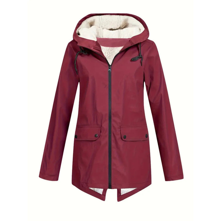 Women's Waterproof Jacket – Fleece-Lined – with Hood