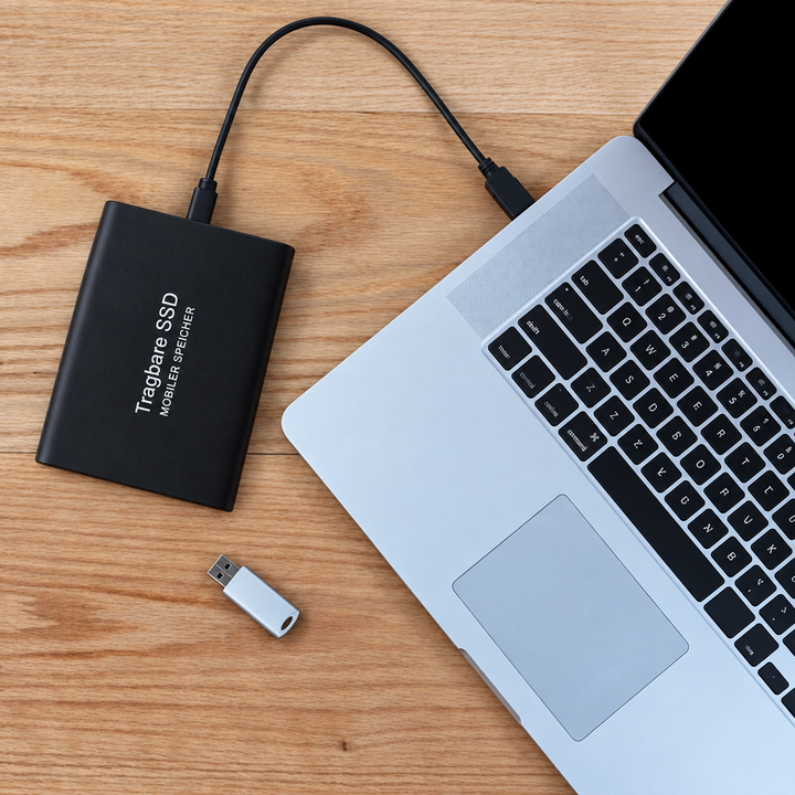 Rugged 30 TB External SSD for Large Files
