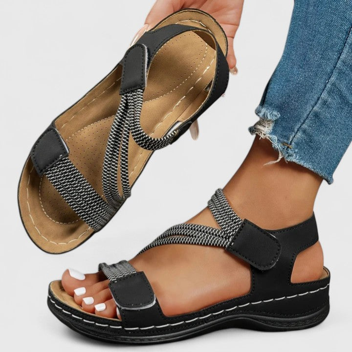 Strappy Platform Sandals with Open Toe for Women