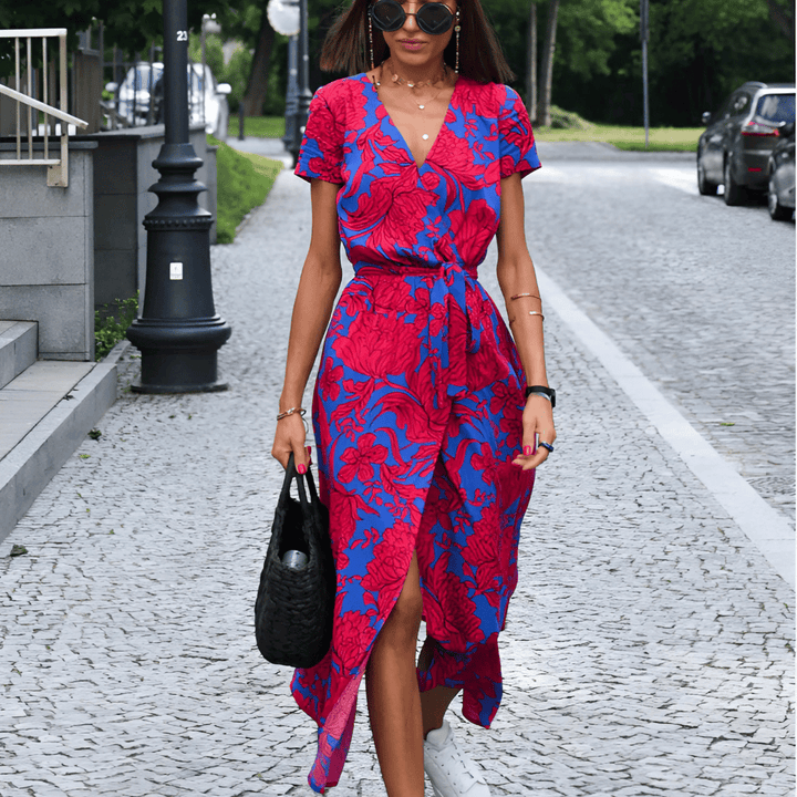 Women’s Split Hem LaceUp Dress