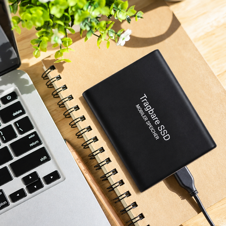 Portable 30 TB SSD with Rugged Casing