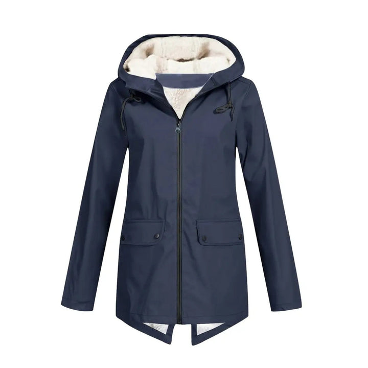 Women's Waterproof Jacket – Fleece-Lined – with Hood