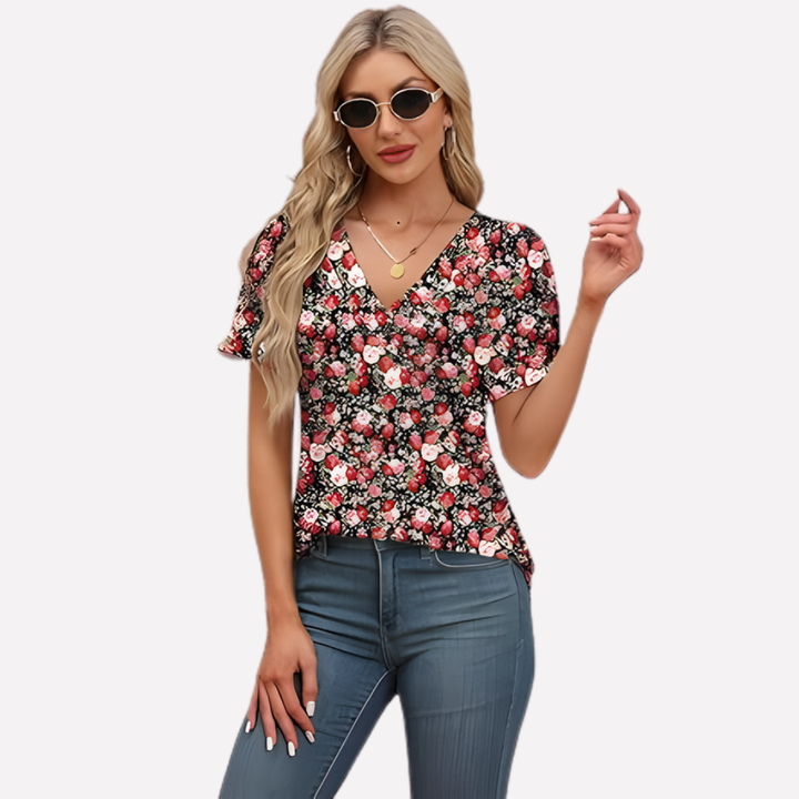Women’s V-Neck Short Sleeve Tee