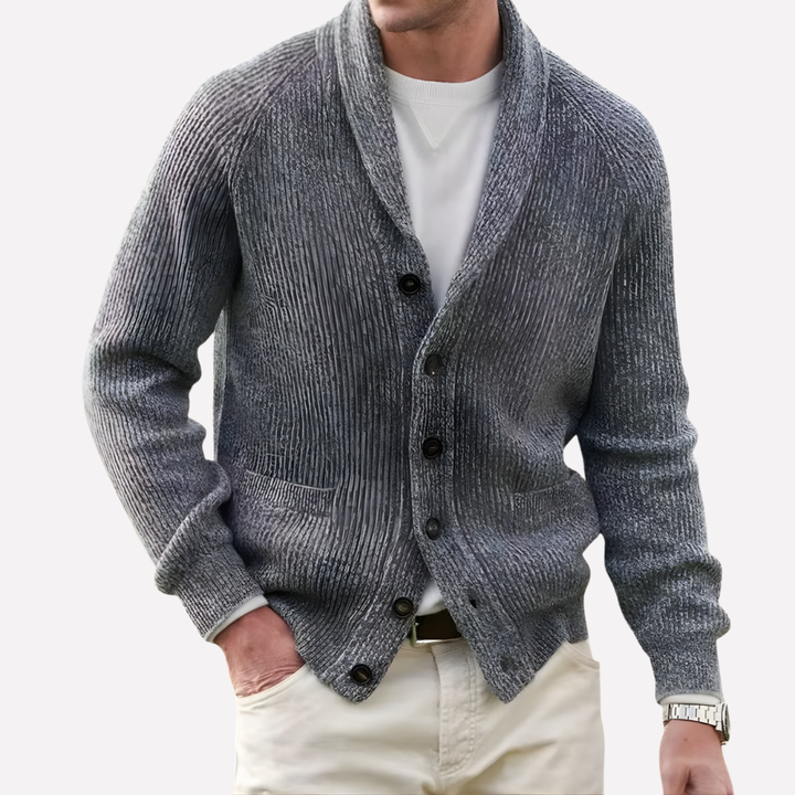 Men’s Shawl-Collar Cardigan