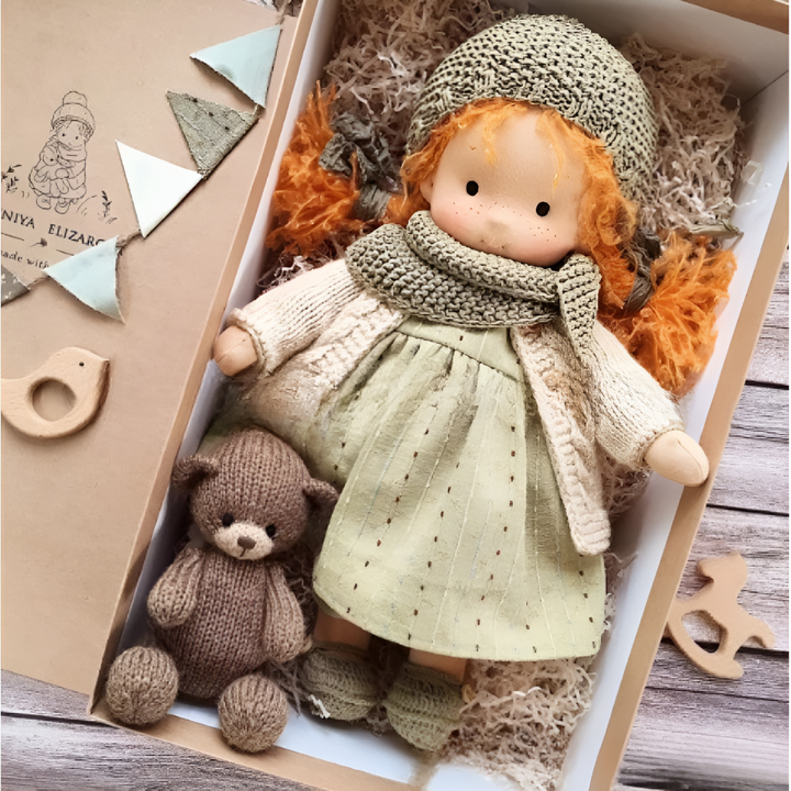 Handmade Waldorf Cuddly Doll