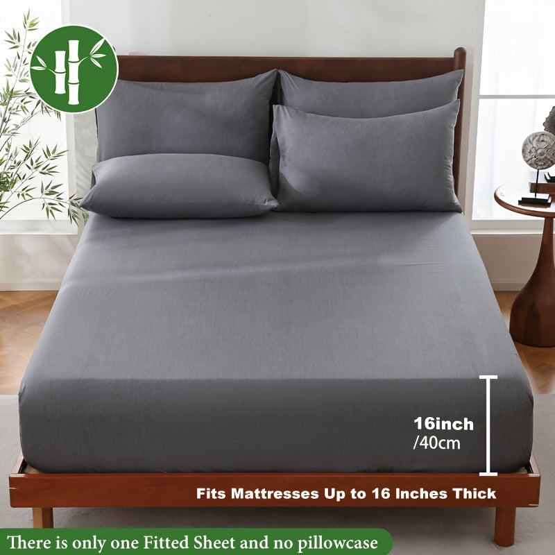 Bamboo Fiber Fitted Sheet Summer Edition – Luxurious Breathable Comfort
