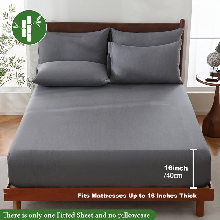 Bamboo Fiber Fitted Sheet Summer Edition – Luxurious Breathable Comfort