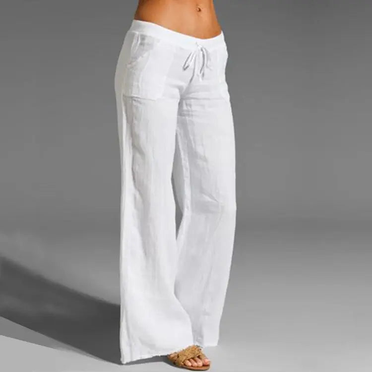 Women's Linen Casual Loose Summer Trousers Effortless Cool for Warm-Weather Days