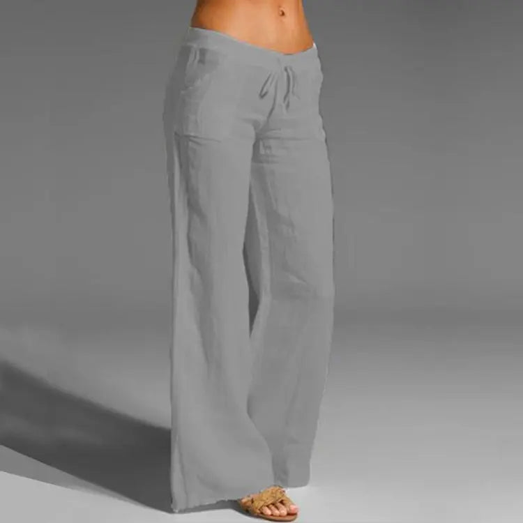 Women's Linen Casual Loose Summer Trousers Effortless Cool for Warm-Weather Days