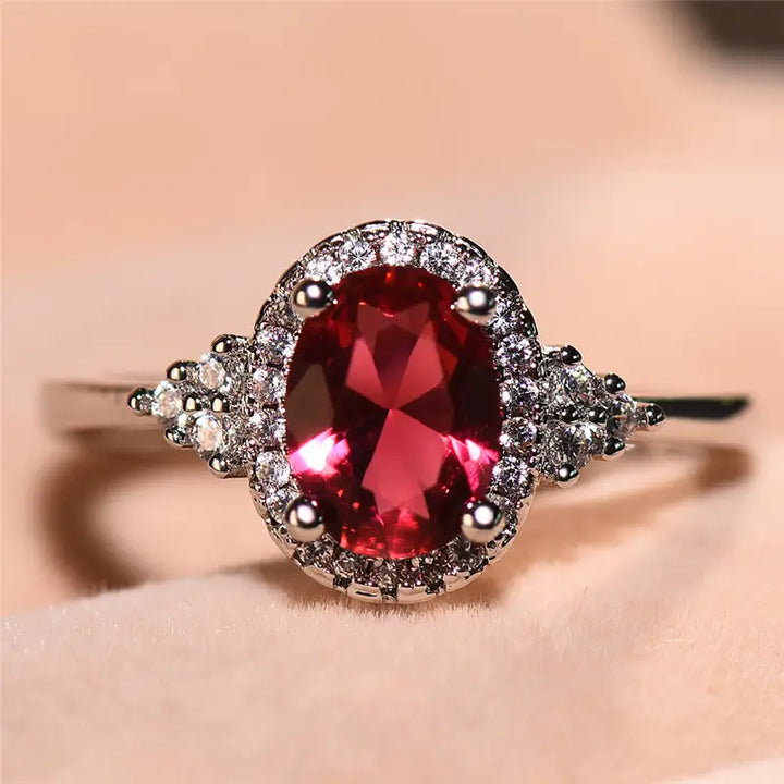 Elegant white gold ring with subtle cubic zirconia detail