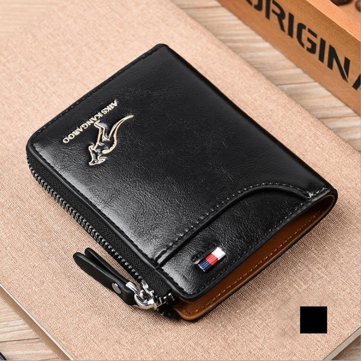 Stylish Compact Wallet with RFID Protection