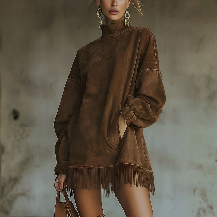Stylish Fringe Detail Dress