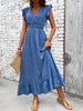 Delilah | Women’s Boho Smocked Waist Maxi Dress