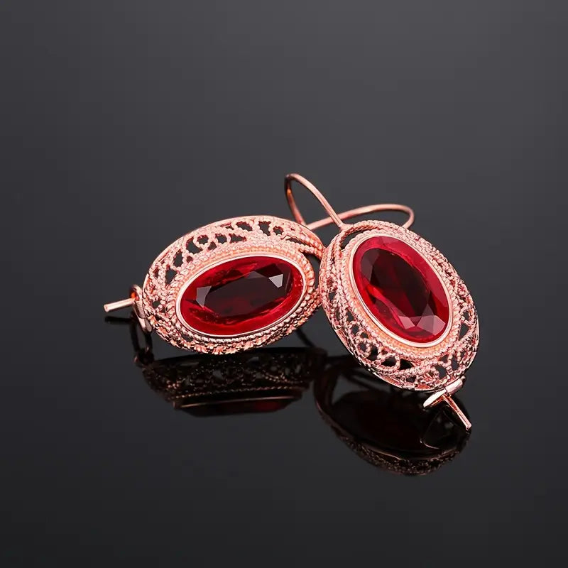 Elegant rose gold earrings with refined details