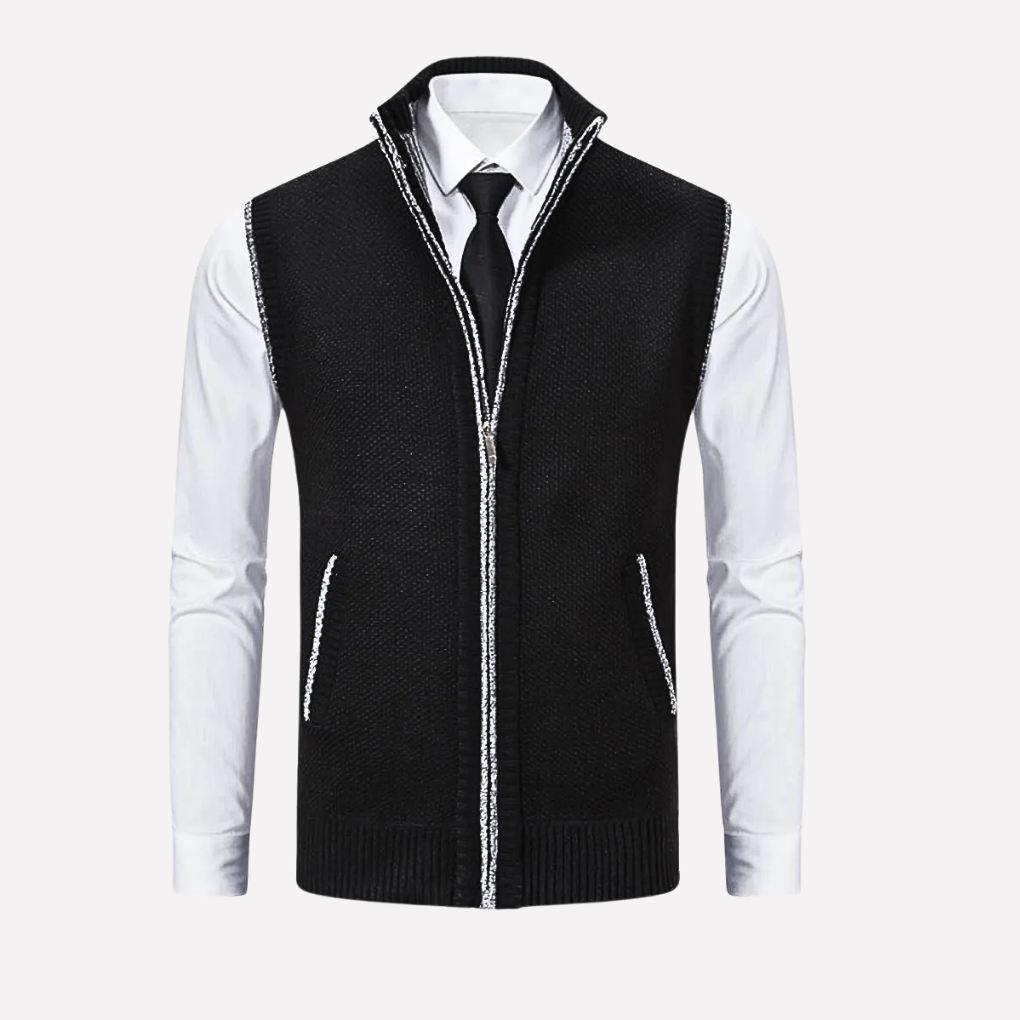 Men’s Vest with Zip Front