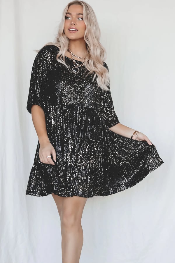 A-line Dress - ShimmerFlow