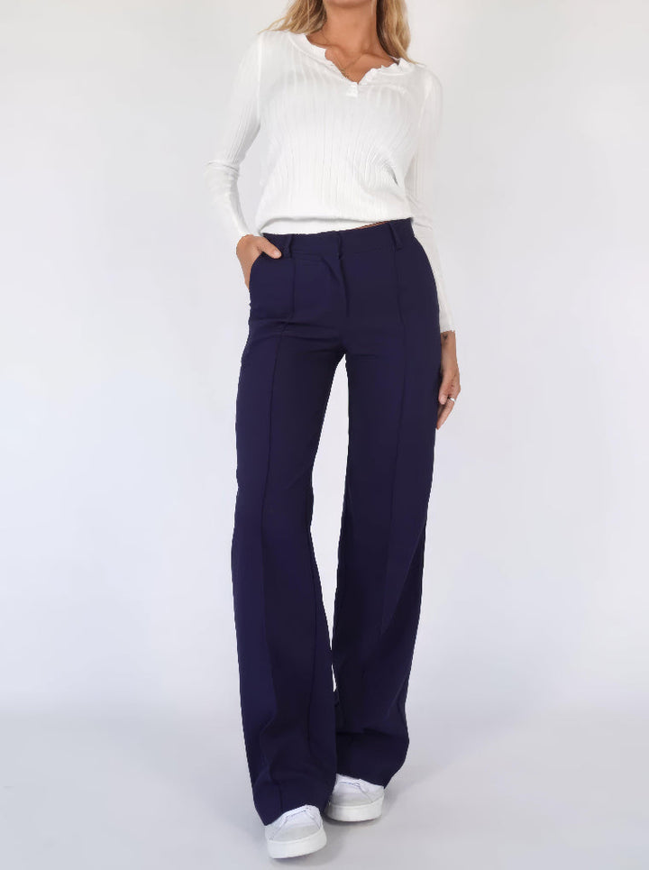 Women's High Waisted Wide Leg Trousers