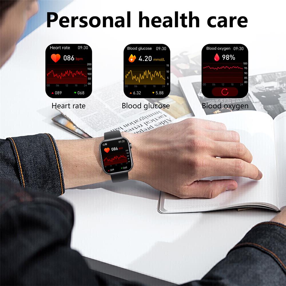 Waterproof Smartwatch with Blood Pressure, Blood Oxygen Saturation and Sleep Monitor