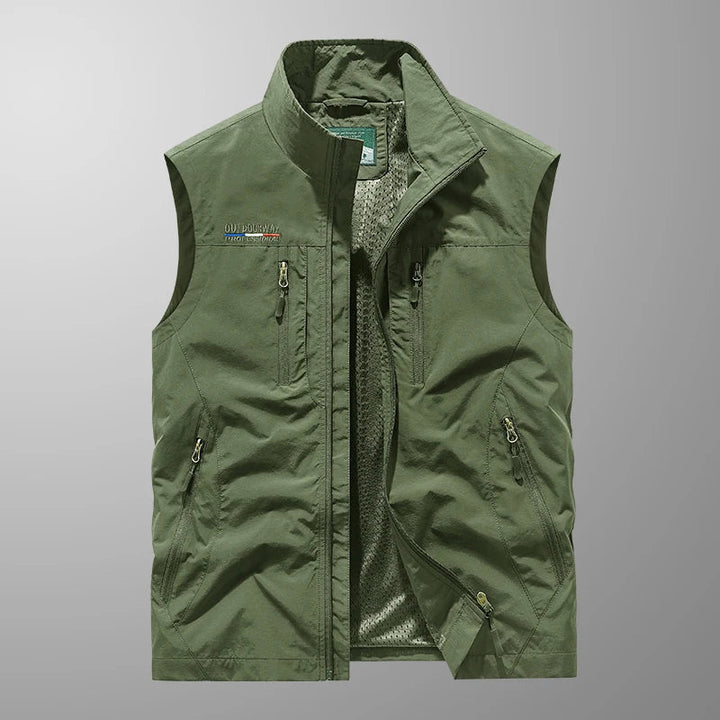 Breathable Multi-Pocket Vest for Men