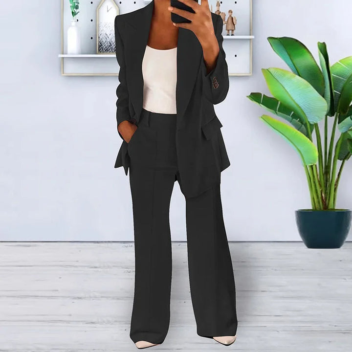 Women’s Pantsuit with Wide-Leg Trousers