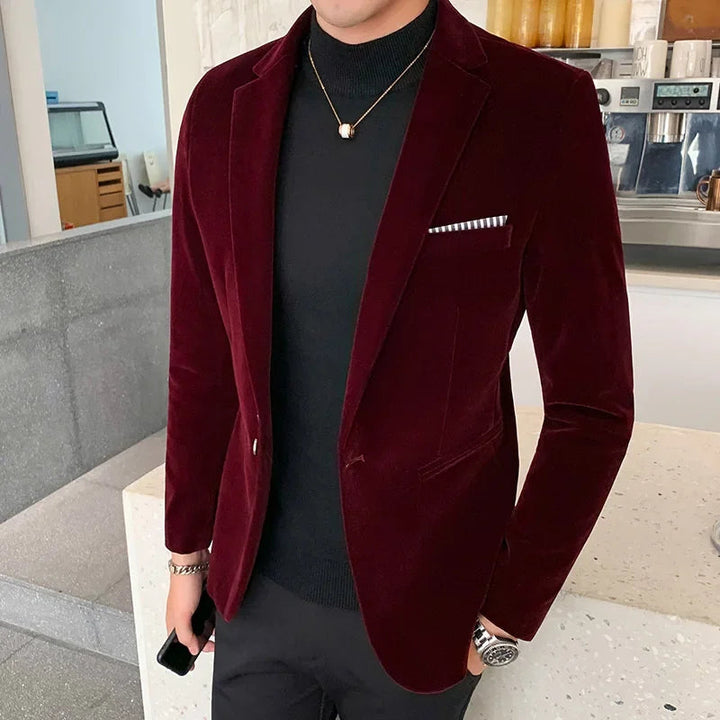 Luxury Velvet Blazer for Men