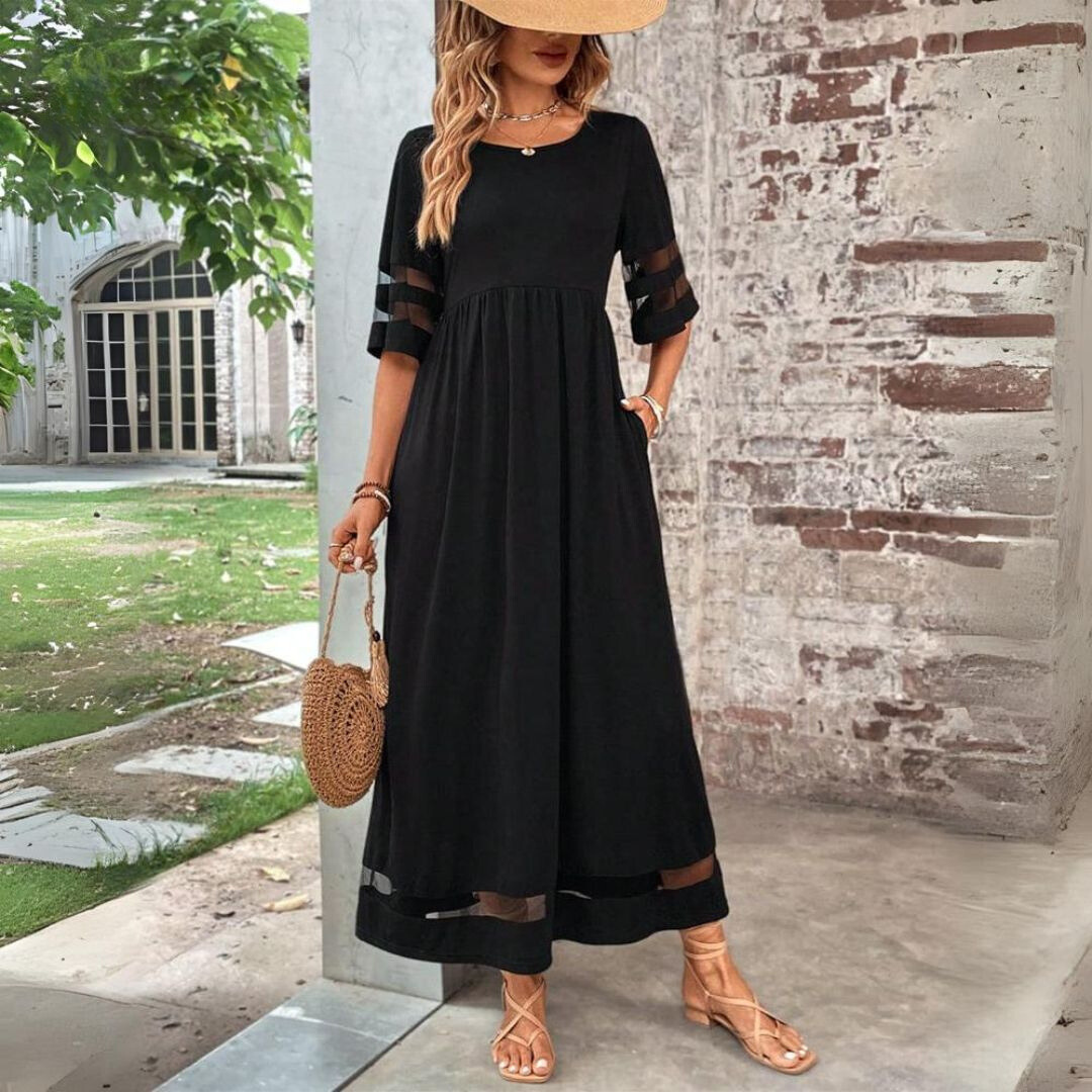 Chic, tummy-flattering dress with a smoothing effect