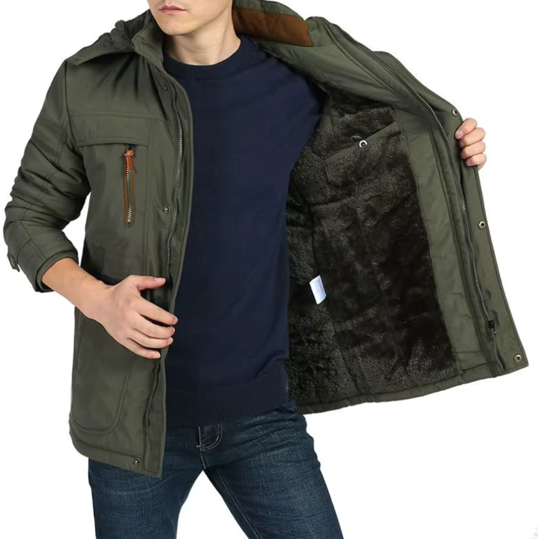 Stylish Winter Coat with Hood for Men