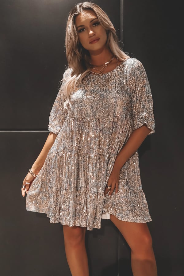A-line Dress - ShimmerFlow