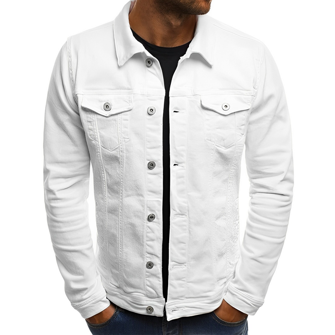 Men's Denim Summer Jacket – Lightweight Style for Warm-Weather Days