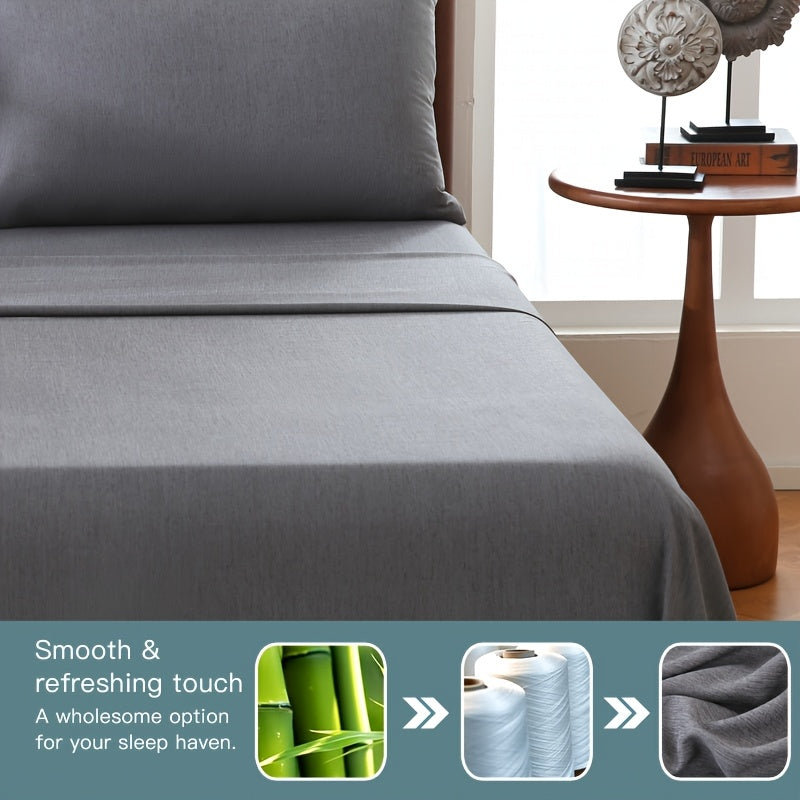 Bamboo Fiber Fitted Sheet Summer Edition – Luxurious Breathable Comfort