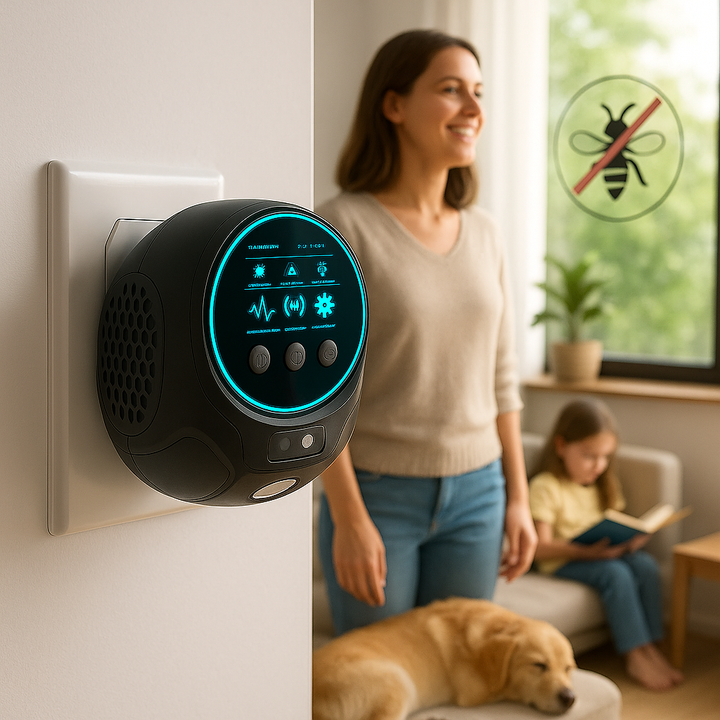 PulseGuard Ultrasonic Bee and Wasp Repellent Device, 360-Degree Coverage