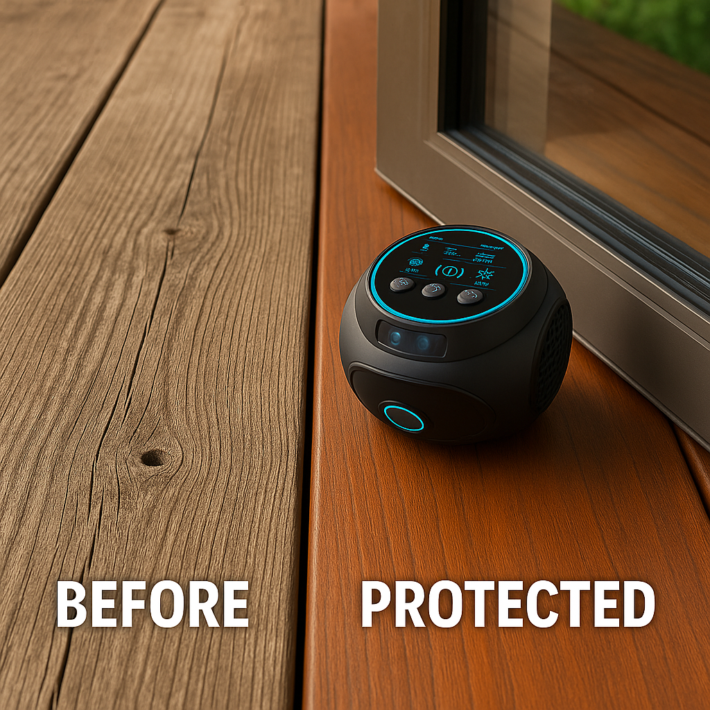 PulseGuard Ultrasonic Bee and Wasp Repellent Device, 360-Degree Coverage
