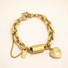 Aurex Chunky Bracelet – Gold-Colored Statement Bracelet