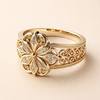 Exotic Floral Cubic Zirconia Ring