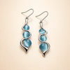 Blue crystal earrings