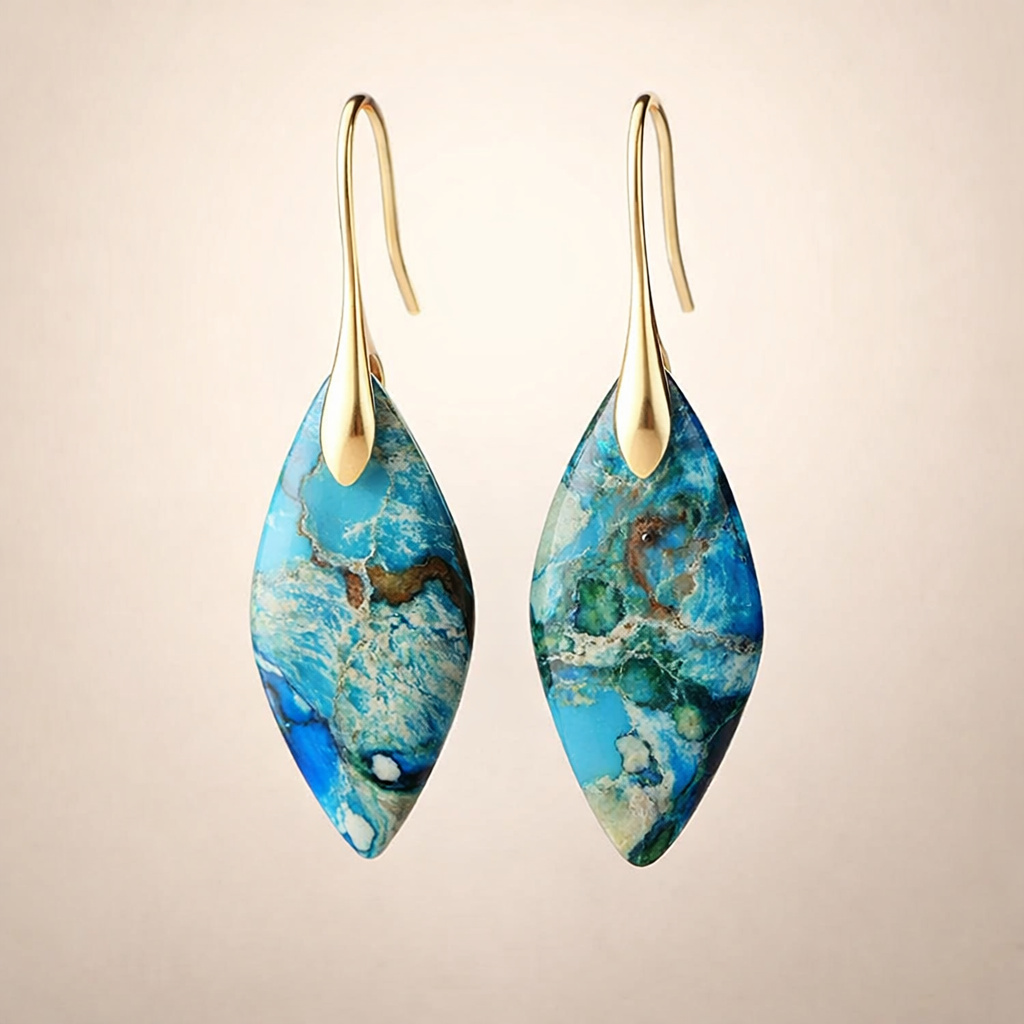 Natural stone earrings