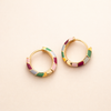 Elegant gold-colored earrings