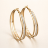 Shiny vintage gold earrings