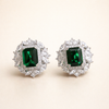 Elegant White Gold Earrings with Subtle Cubic Zirconia