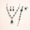 Elegant white gold jewelry set with refined details