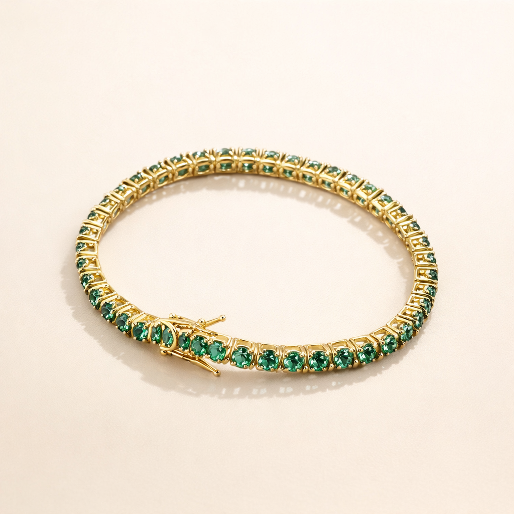 Elegant gold-colored bracelet with refined details